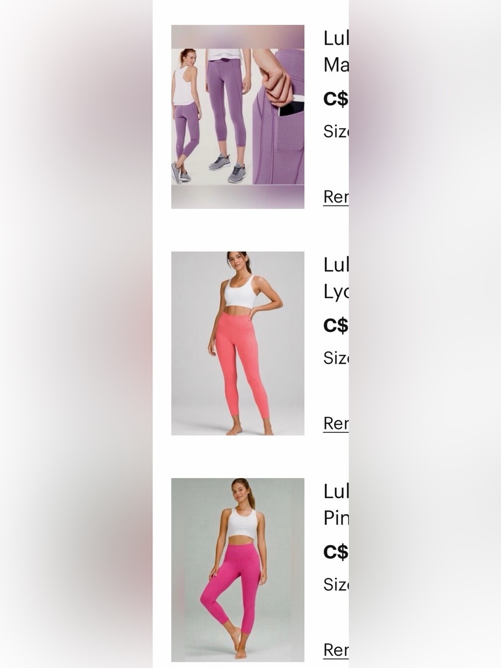 Custom bundle of Lululemon for @cooistuffshopco